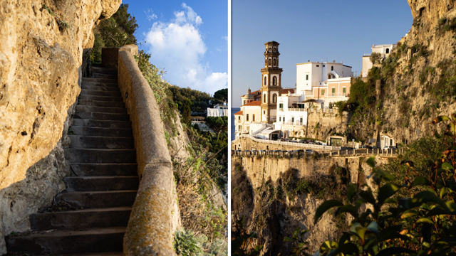 Image of Italy comparing using a breakthrough circular polarizer and one with a different brand