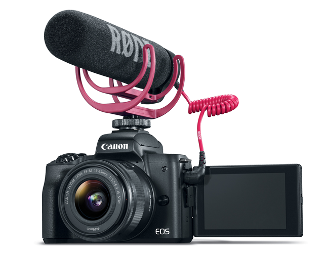 The Canon M50 can be used for vlogging and purchases at pictureline in Salt Lake City, UT