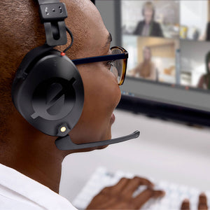 remote worker video conferencing with NTH-100M headset