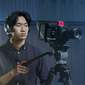 Camera operator filming with NTH-100M Headset