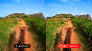 FlowState Stabilization on vs off