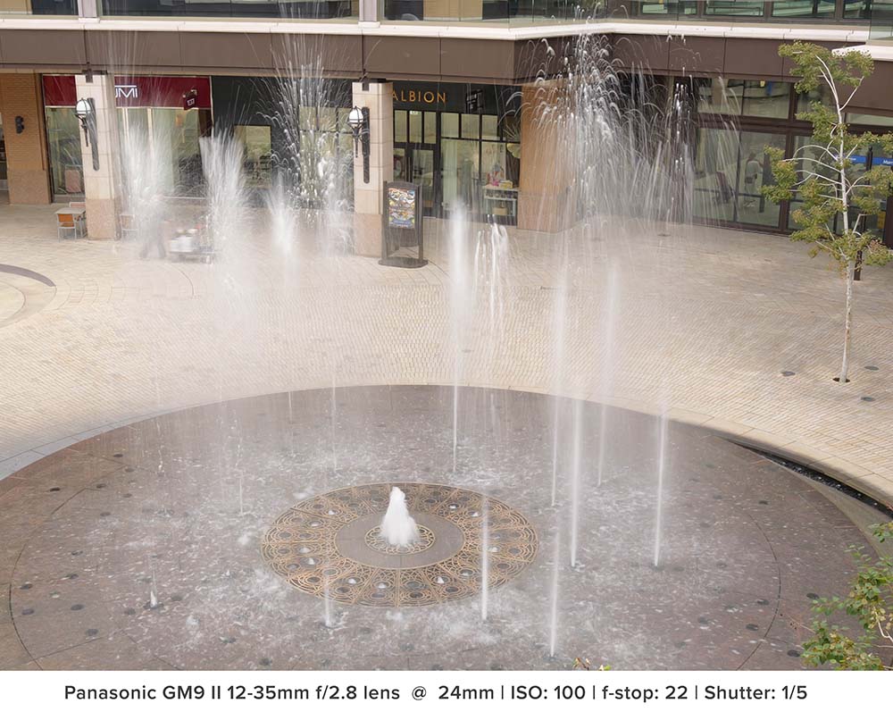 g9ii image of water fountain
