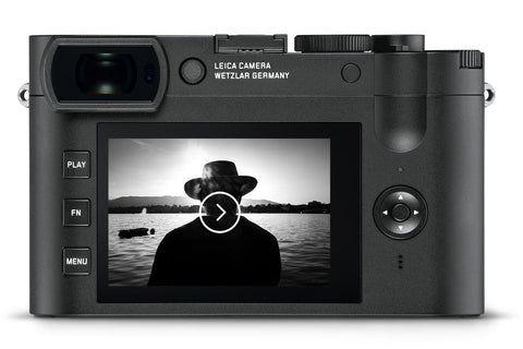 Video playback Menu on the back of the Leica Q2 Monochrom