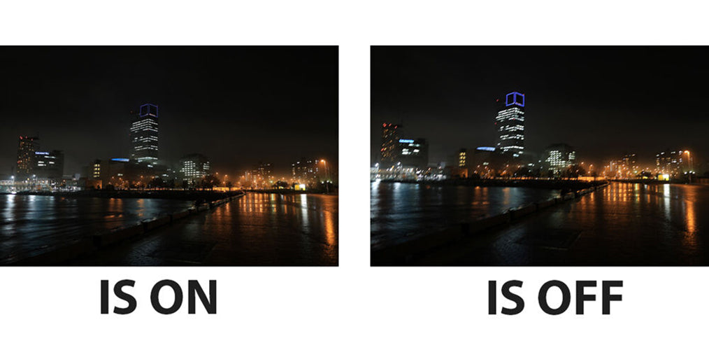 side by side comparison of Image stabilization