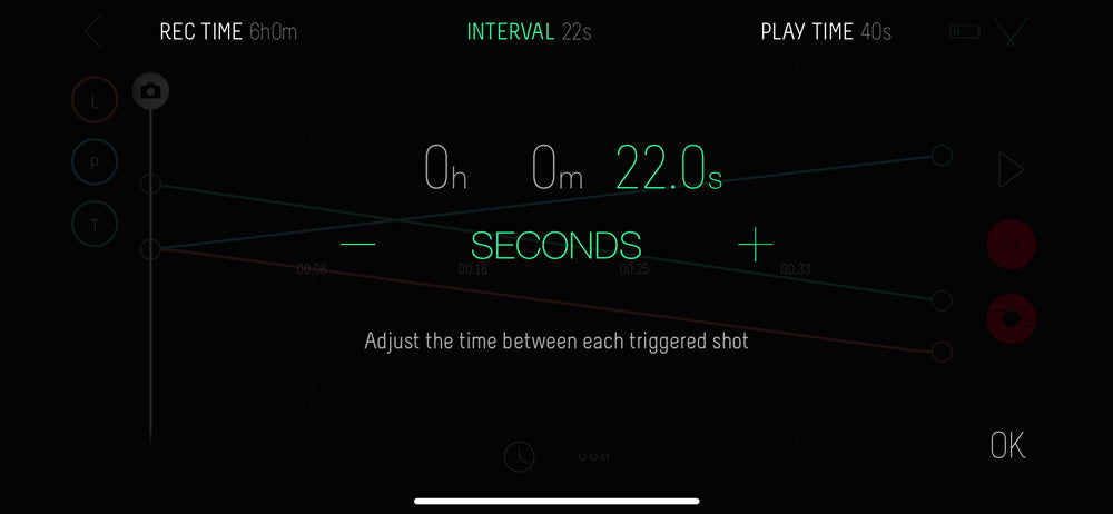 interval example on the syrp app