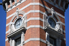 Close up of clock tower