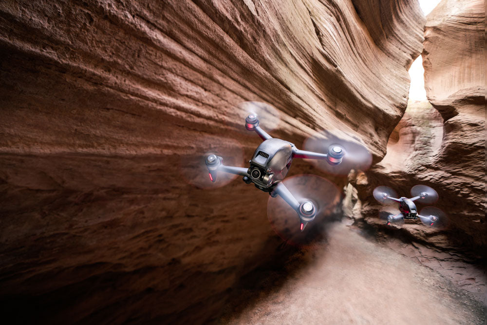 Drone flying through the Canyon 