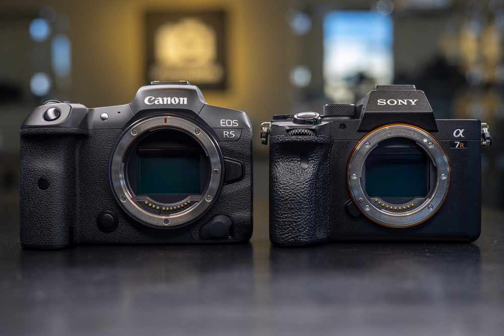 Canon R5 compared to the sony a7riv at pictureline