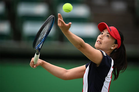 silent shutter shot of tennis player