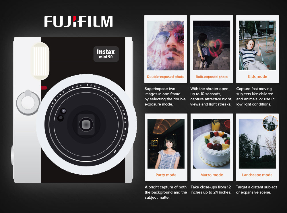 The Many Modes of the Fuji INSTAX Mini 90