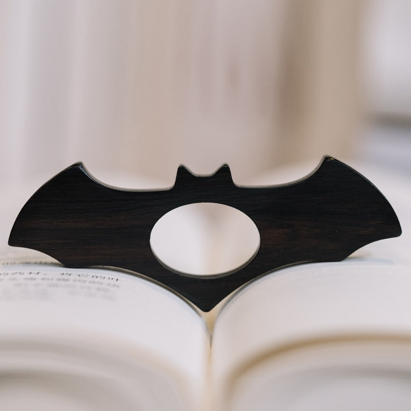 bague de lecture chauve-souris en bois