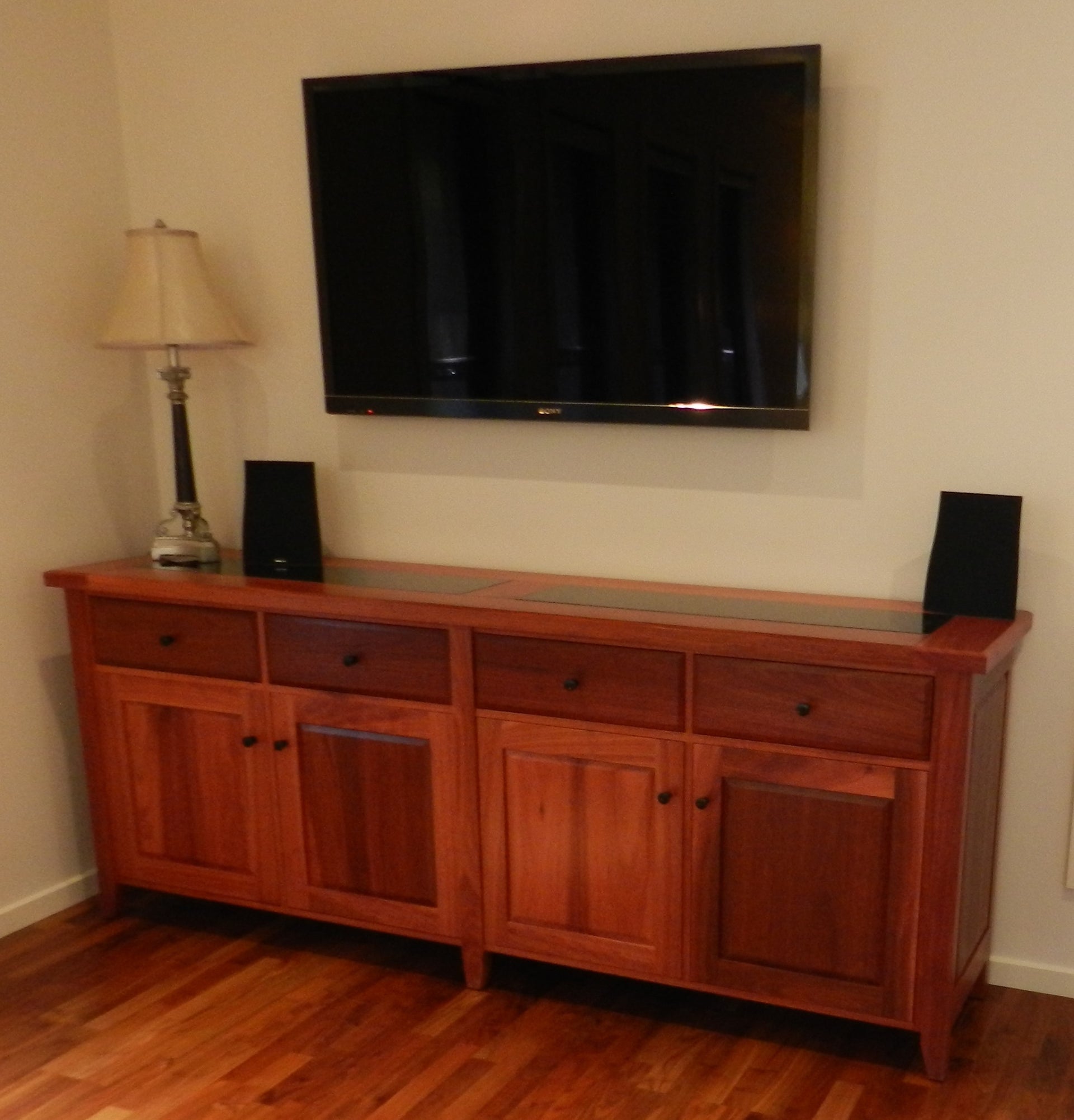 Modern hardwood buffet, Albion style, solid timber, doors and drawers ...