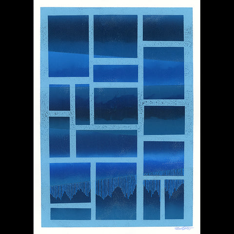 Blue Skies Grid by Maren Oates, 2024