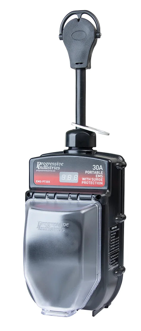 Progressive Industries | Portable RV EMS Surge Protector | EMS-PT30X | 30 Amp