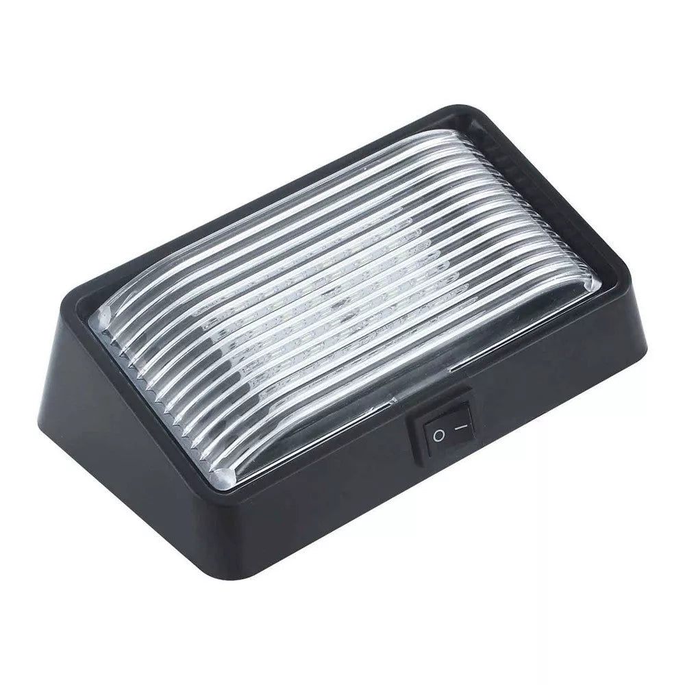 Arcon | RV Porch Light with Switch | 51308 | Black Housing | Clear Lens