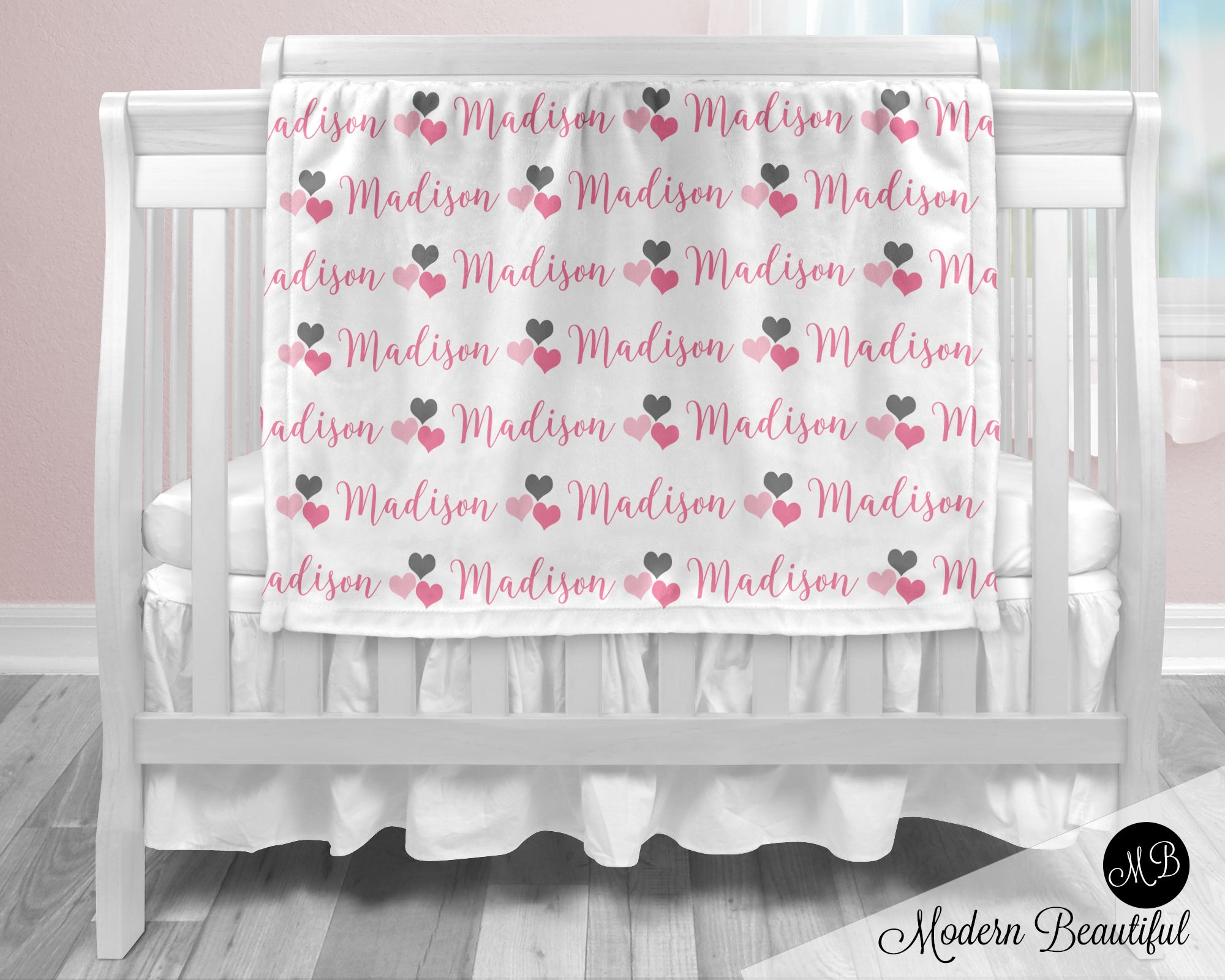 personalized crib blanket