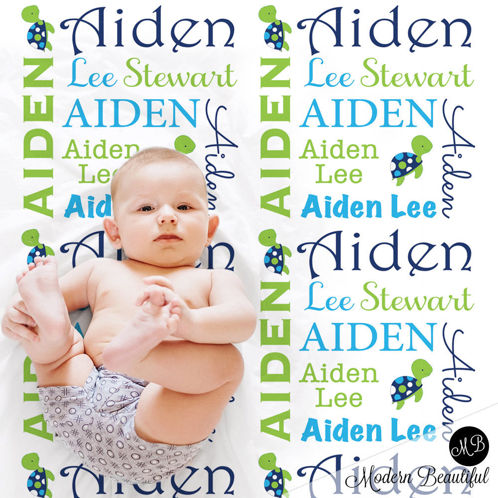 baby blanket name personalized