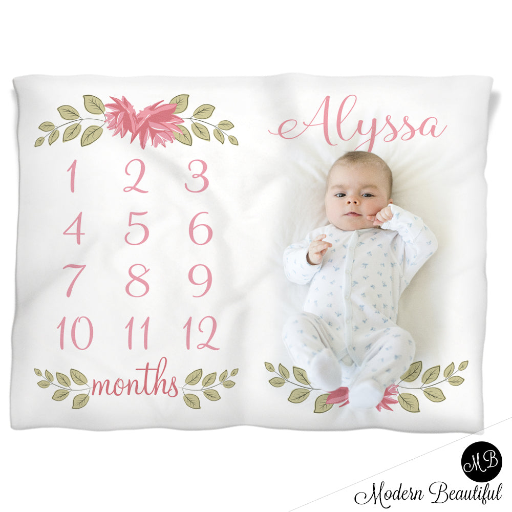 milestone blanket girl