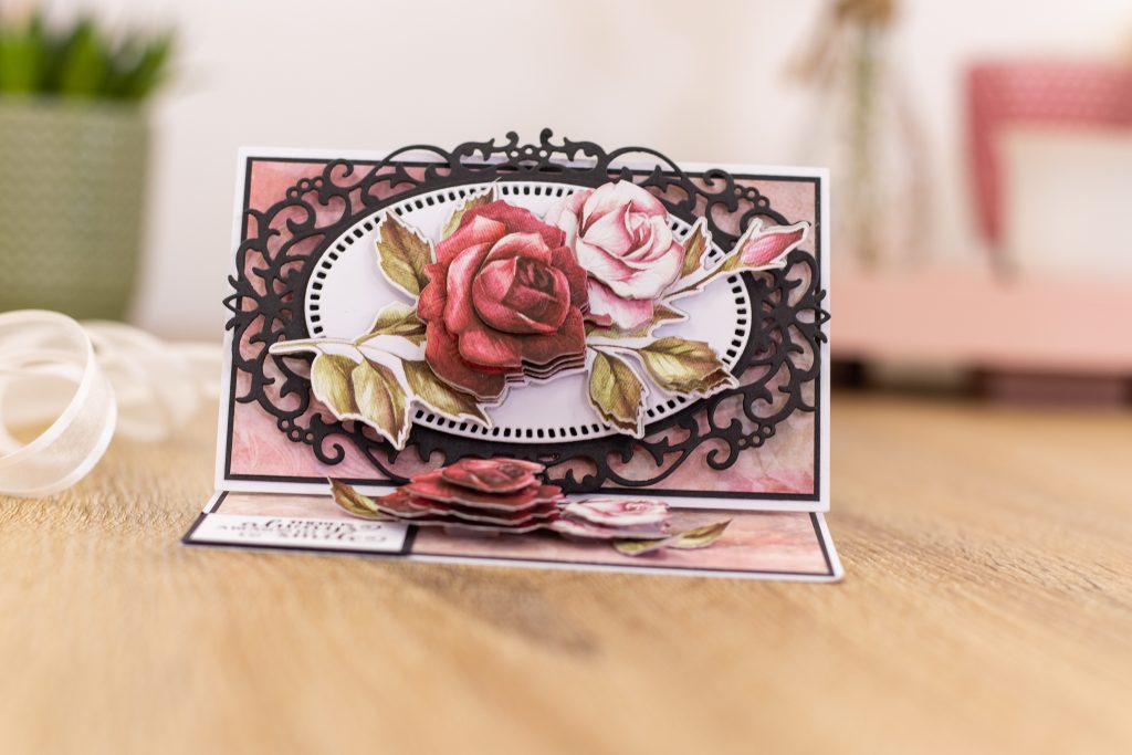 Gemini Decoupage Flower Stamp and Die - Delicate Lily