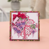 Gemini Decoupage Flower Stamp and Die - Fragrant Sweet Pea