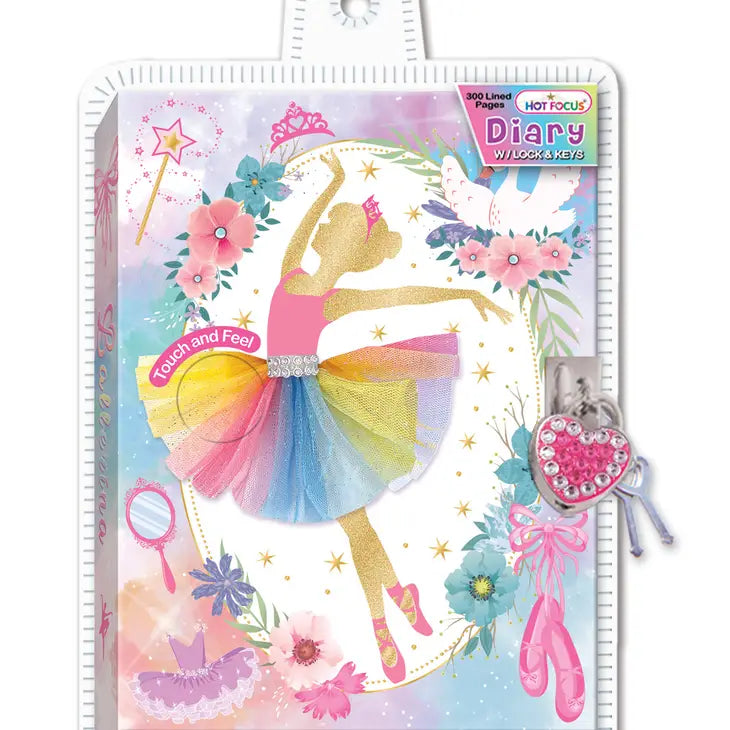 Ballerina Diary with Lock & Keys