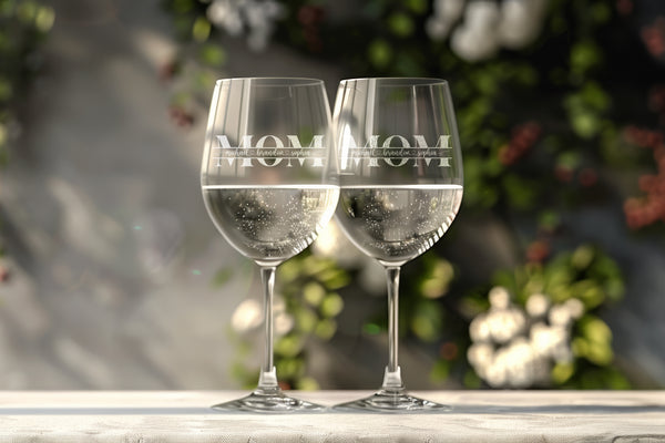 Set of Custom Wine Glasses Engraved