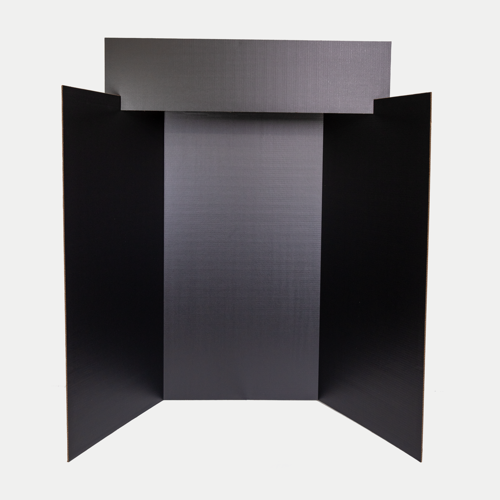 Black Exhibit Board without Title Panel - Single – Box Man Inc
