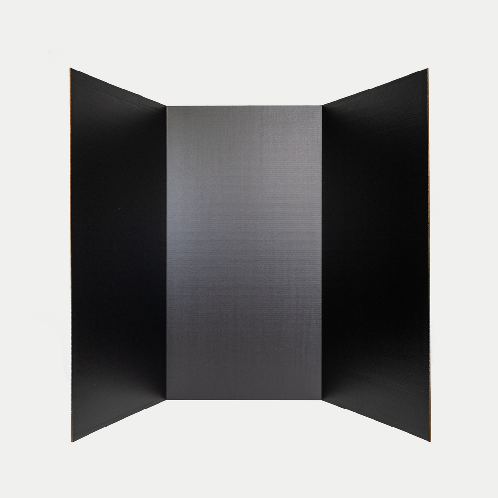 Black Exhibit Board with Title Panel - Single – Box Man Inc