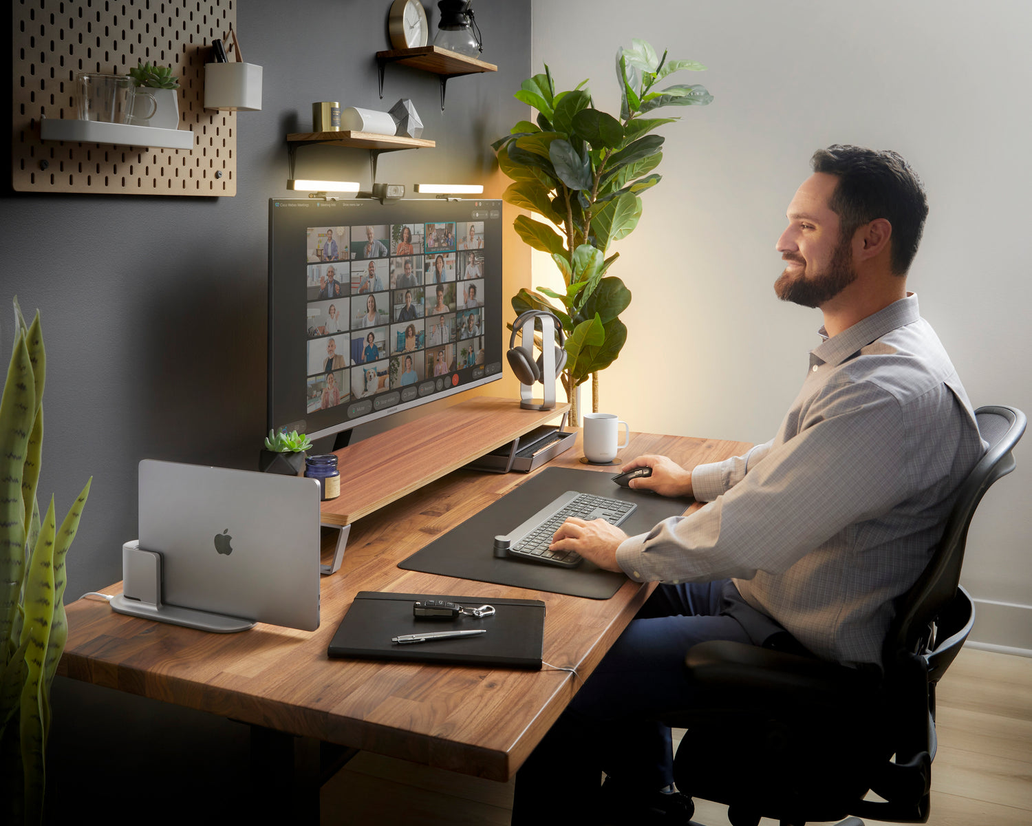 College Dorm Room | Light Bar for Video Chats