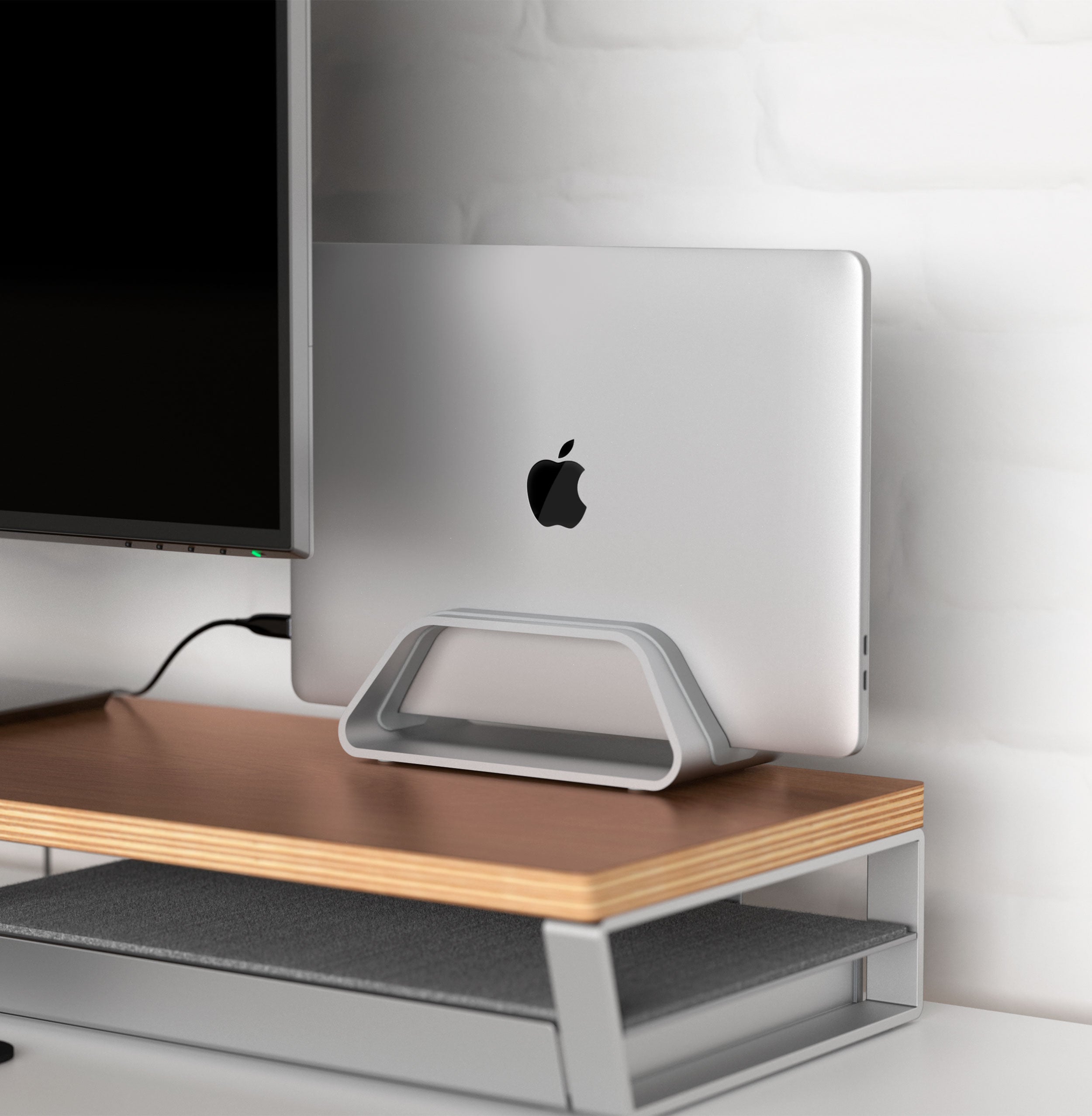 humancentric vertical stand for macbook