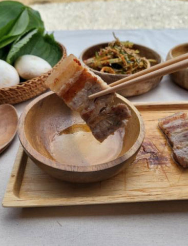 Korean_sesame_oil_with pork belly