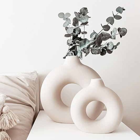 Modern White Ceramic Vase