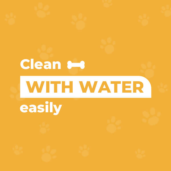Clean with water easily