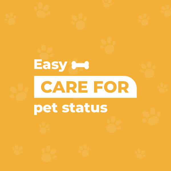  Easy care for pet status