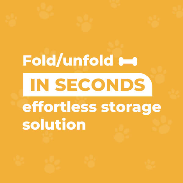 Fold/unfold in seconds, effortless storage solution