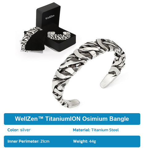 WellZen™ TitaniumION Osimium Bangle