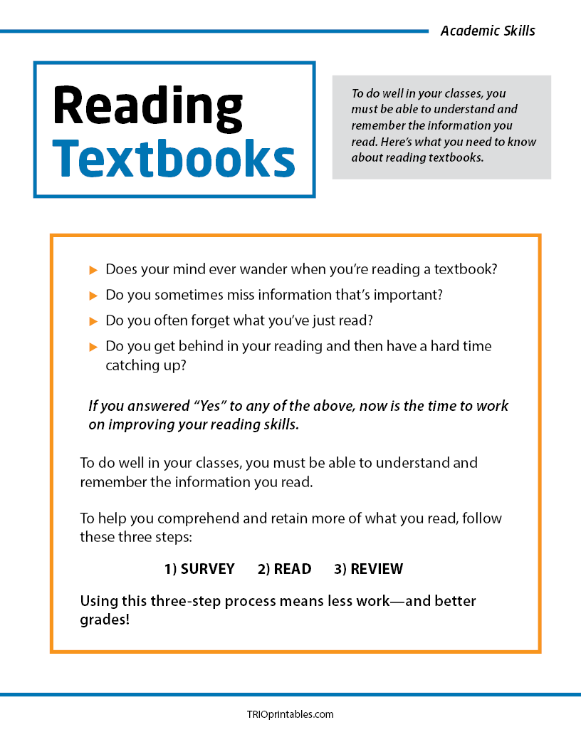 Reading Textbooks