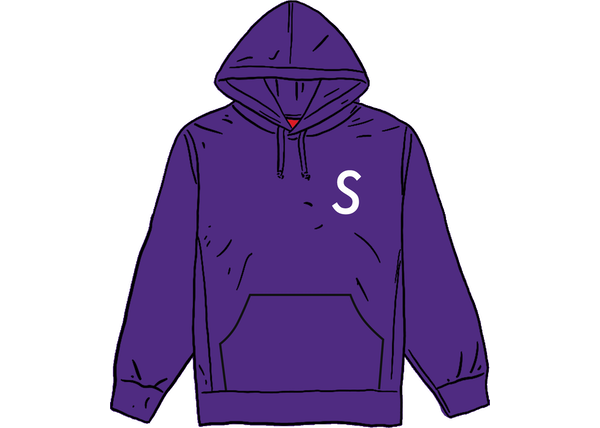 Supreme Swarovski S Logo Hooded Sweatshirt Purple