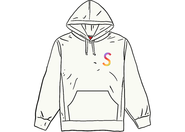 Supreme Swarovski S Logo Hooded Sweatshirt White