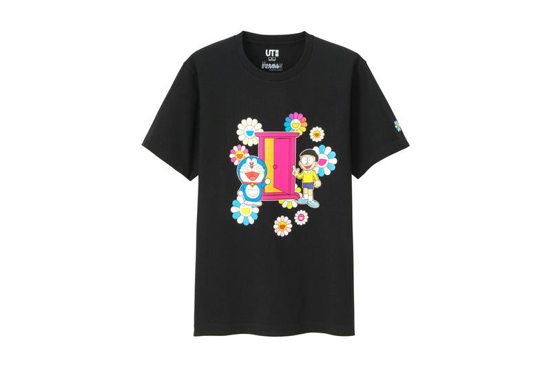 Takashi Murakami x Uniqlo Doraemon Tee Black