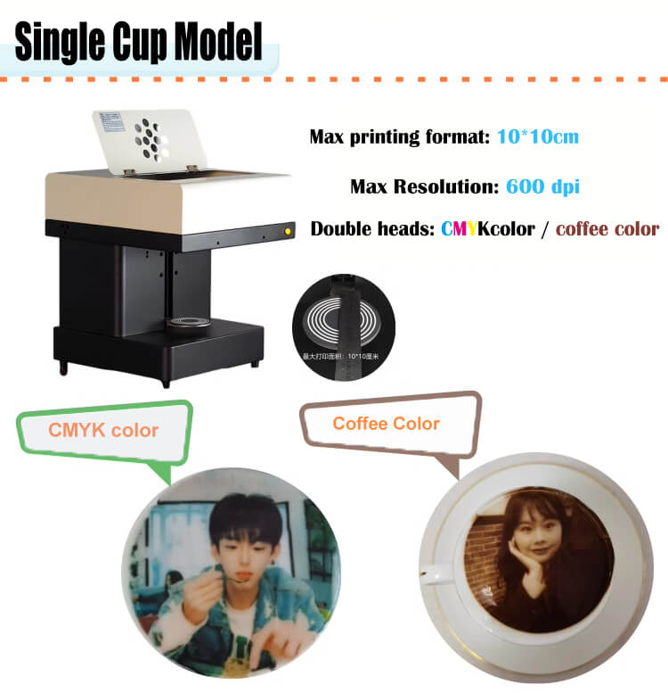 single cup coffee printer