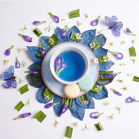 Butterfly pea tea in tea cup | Life of Cha