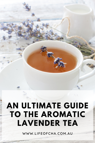 an enticing cup of aromatic lavender tea