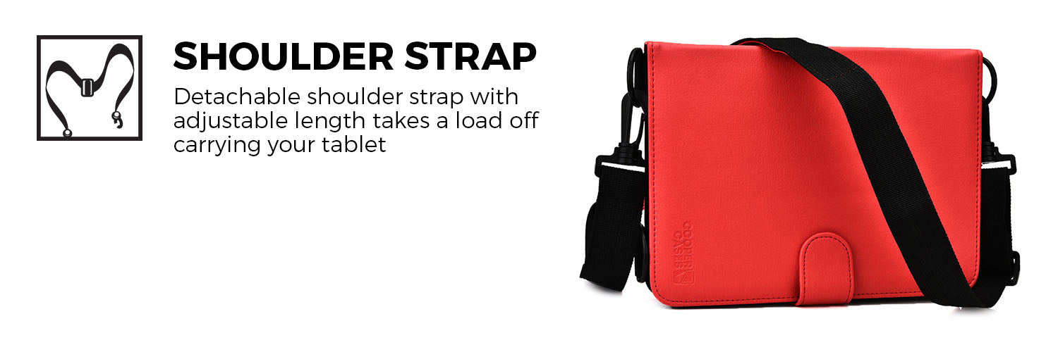 Cooper Magic Carry Universal Folio with Shoulder Strap for 7-8'' / 9-10.1'' / 11-12'' Tablets