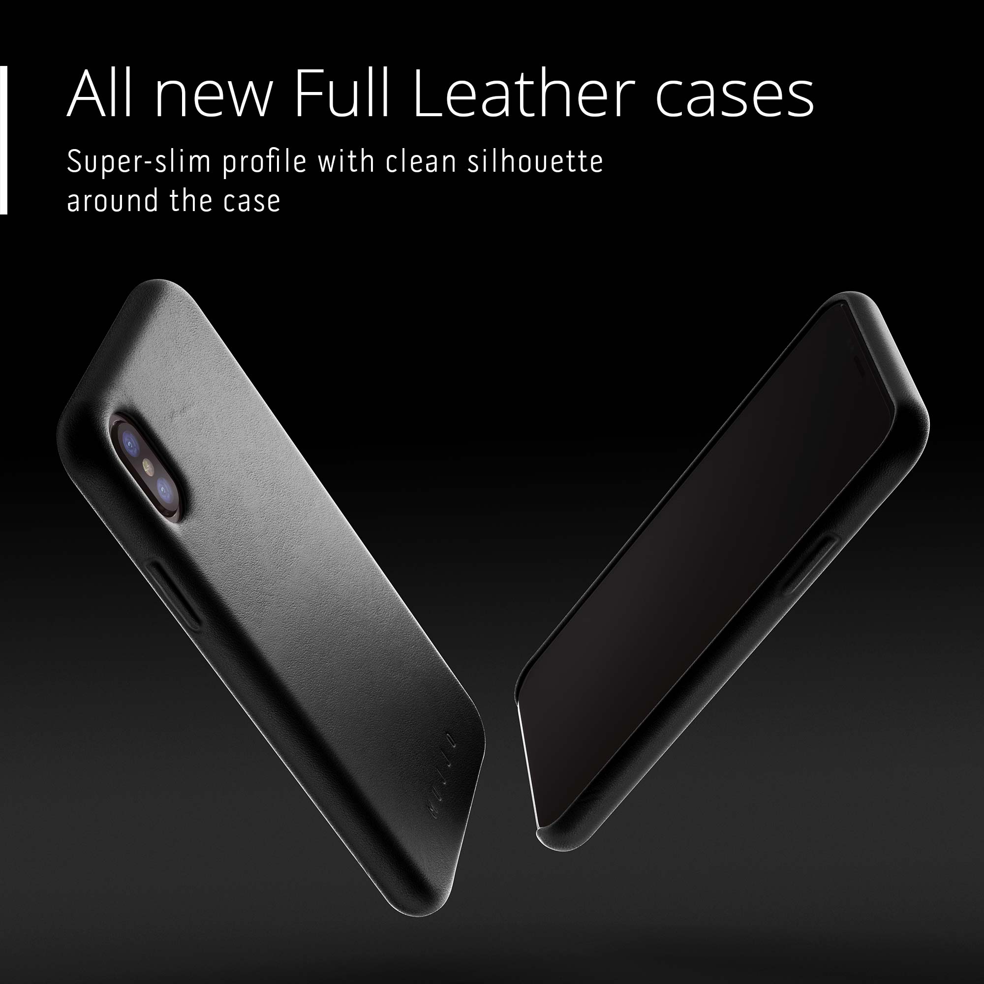 Mujjo Full Leather case for Apple iPhone X