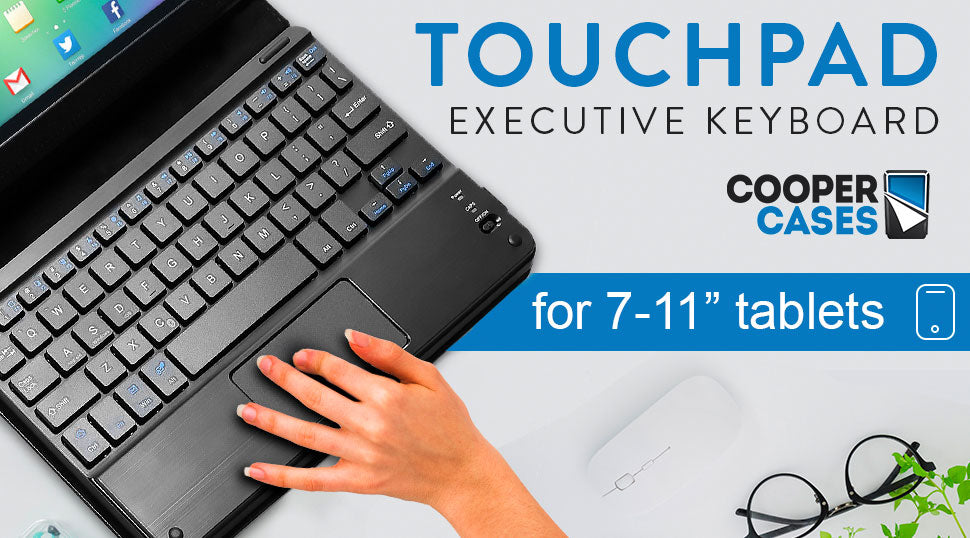 Cooper Touchpad Executive leather keyboard case for tablets