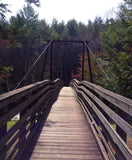 Hiking - bridge over river