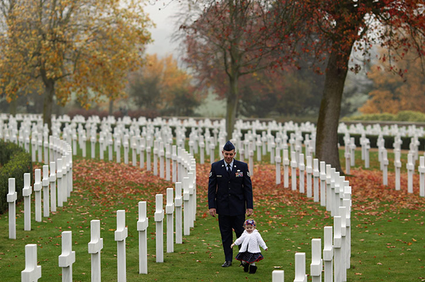 Honoring Veterans Day with Baby Girl