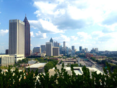 Atlanta midtown skyline with incredible clouds