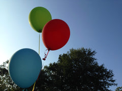 Balloons flying away royalty free stock photo